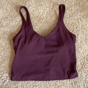 Maroon Lululemon Align tank size 2